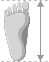 Foto ilustrativa de como medir o pé